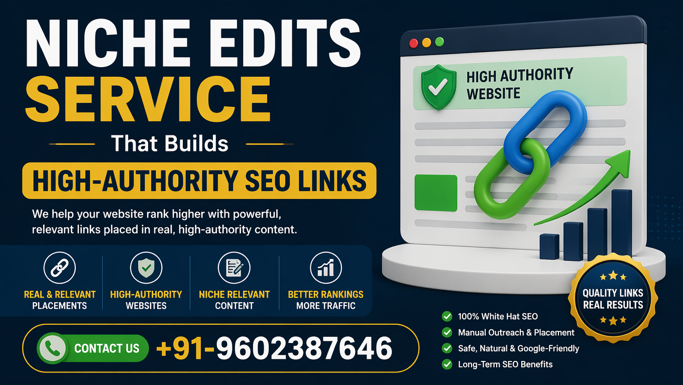Niche Edits Service That Builds High-Authority SEO Links